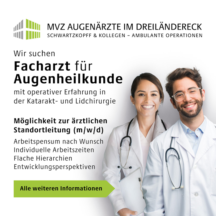 Stellenanzeige Facharzt Augenheilkunde, Dr. Schwarztkopff, Augenarzt Lörrach